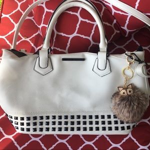 Steve Madden White Studded Purse